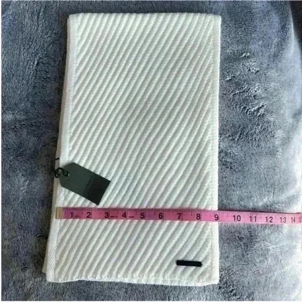 AllSaints Rib Pattern Scarf in Chalk NWT - Picture 5 of 5